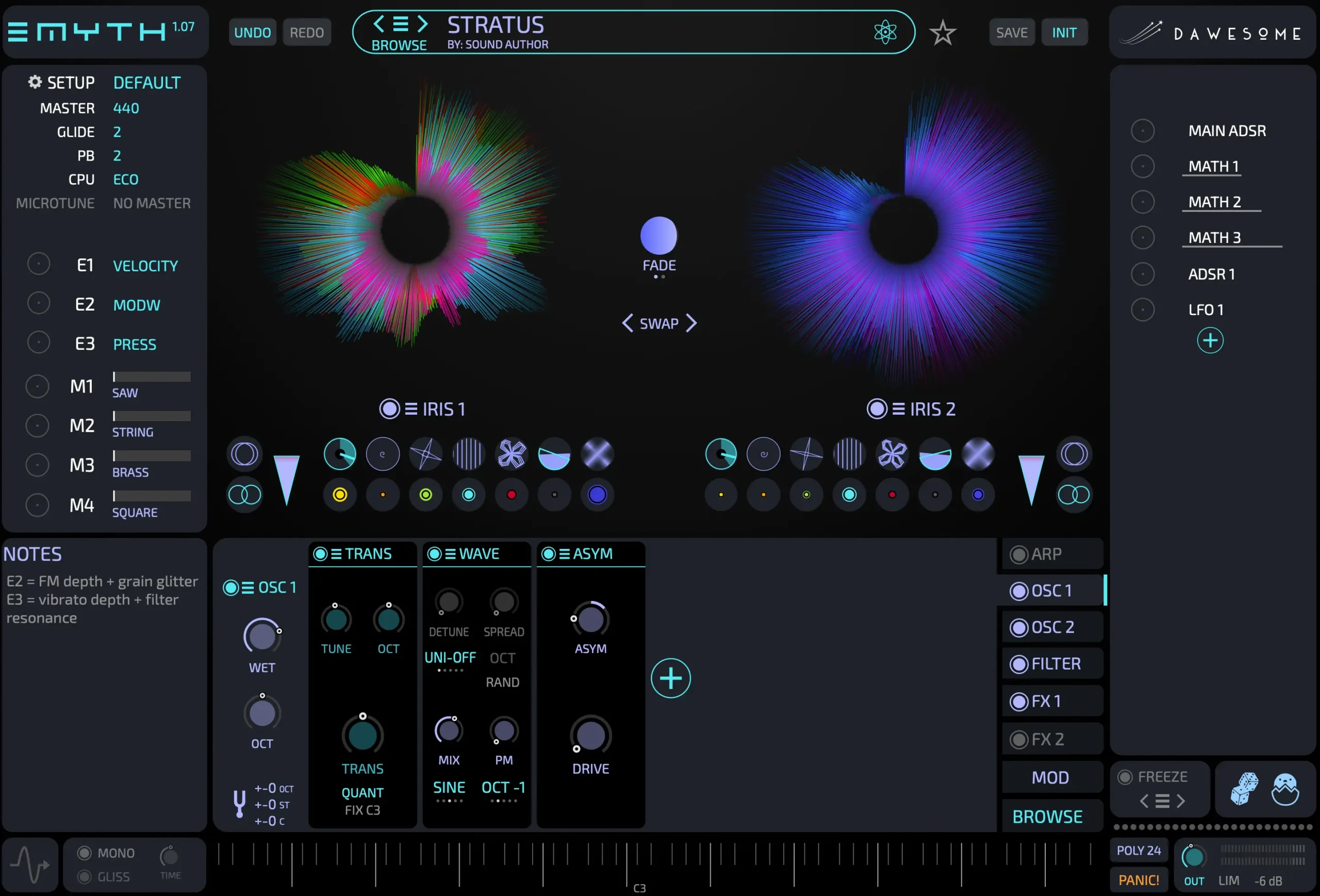 MYTH VSTi Interface