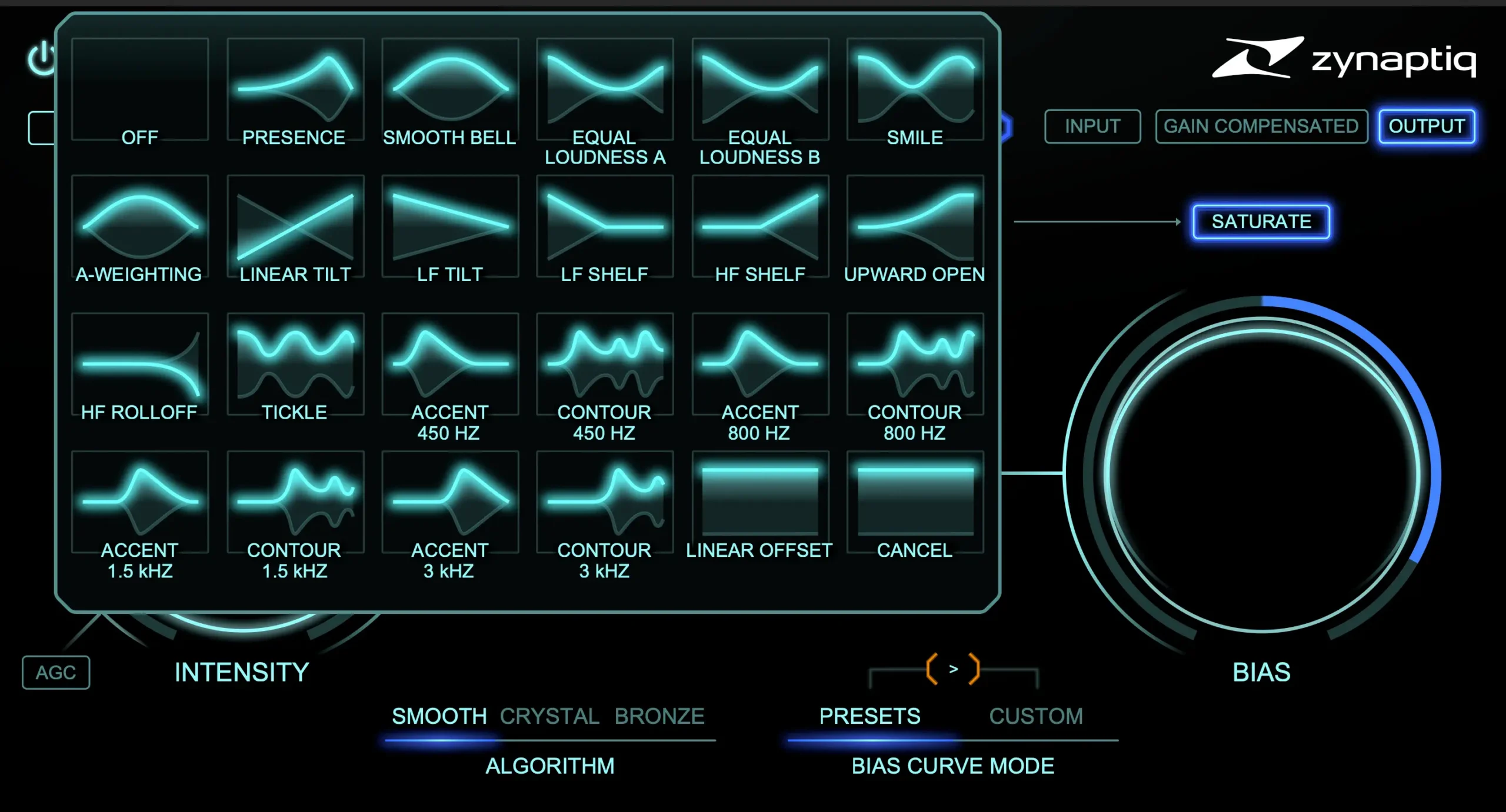 Zynaptiq Intensity 2 Curve Presets