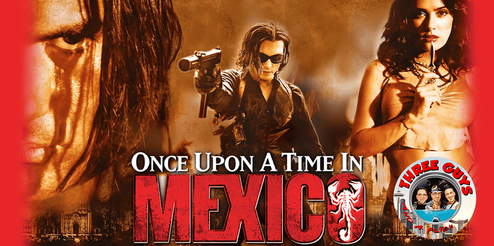 Logo of the 3 Guys and a Flick movie review podcast featuring film-themed graphics.
