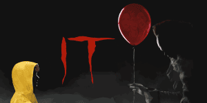 Logo of "3 Guys and a Flick" movie review podcast featuring the letter "IT" in red.