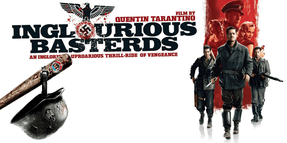 Poster for Inglourious Basterds featuring characters and title by Quentin Tarantino.
