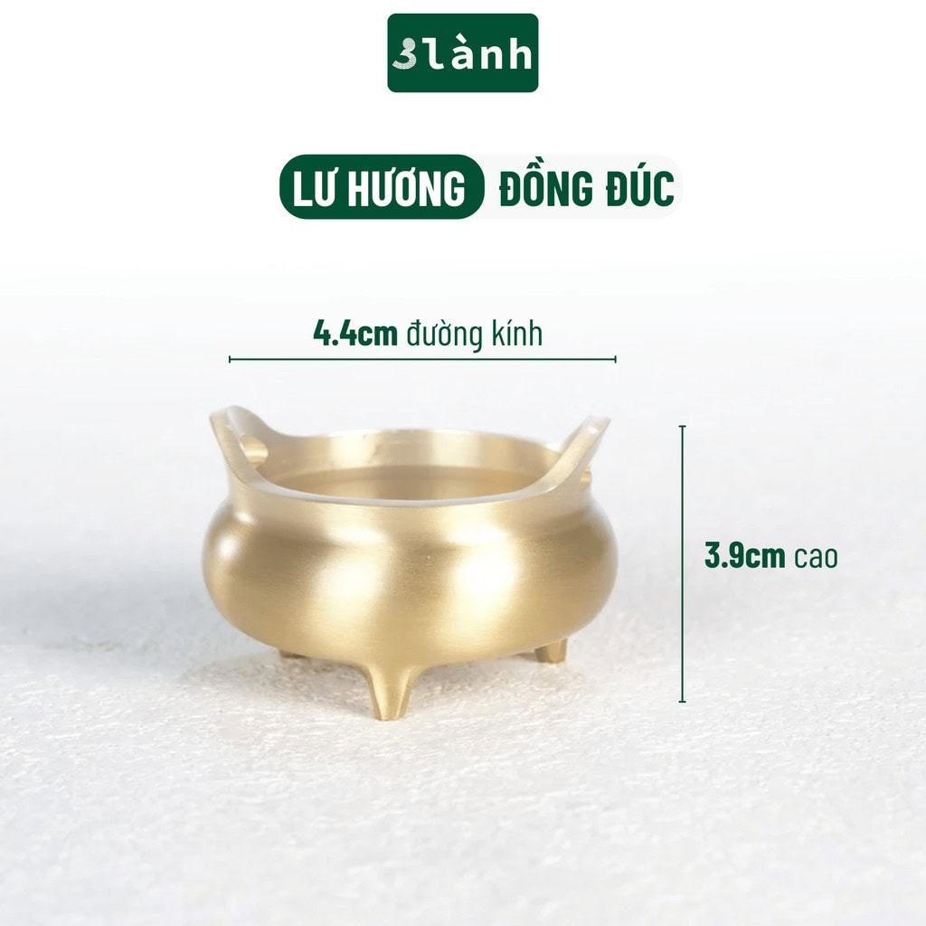Lư Hương Đồng Đúc Mini 3 Lành - Ảnh 3