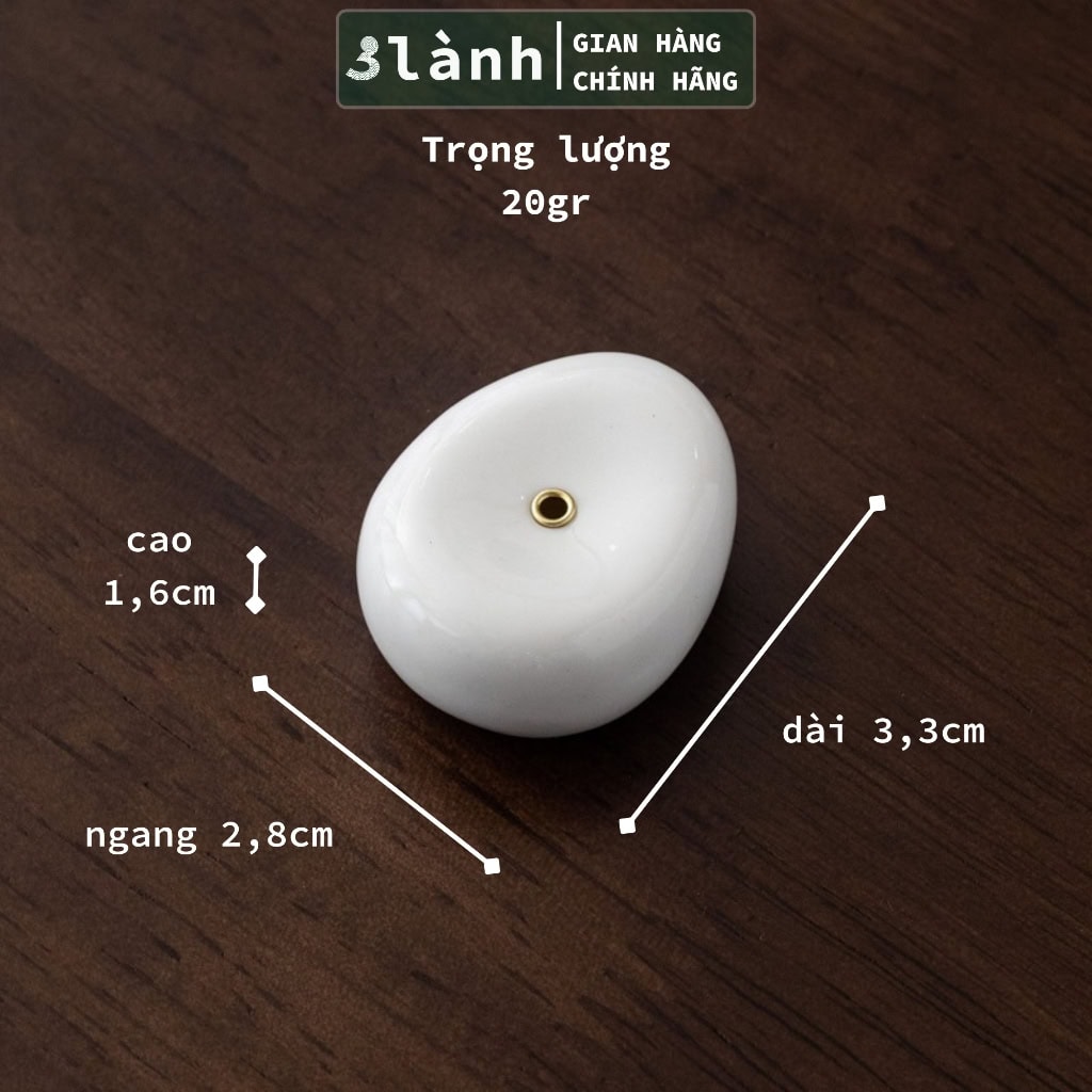 Đế Cắm Nhang Gốm Thiền Nhật 3 Lành Sakura Vảy Cá Seigaha - Ảnh 3