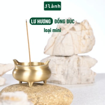 Lư Hương Đồng Đúc Mini 3 Lành