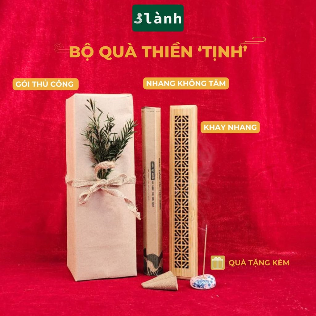 Quà Tặng Trầm Hương Thiền Tịnh 3 Lành