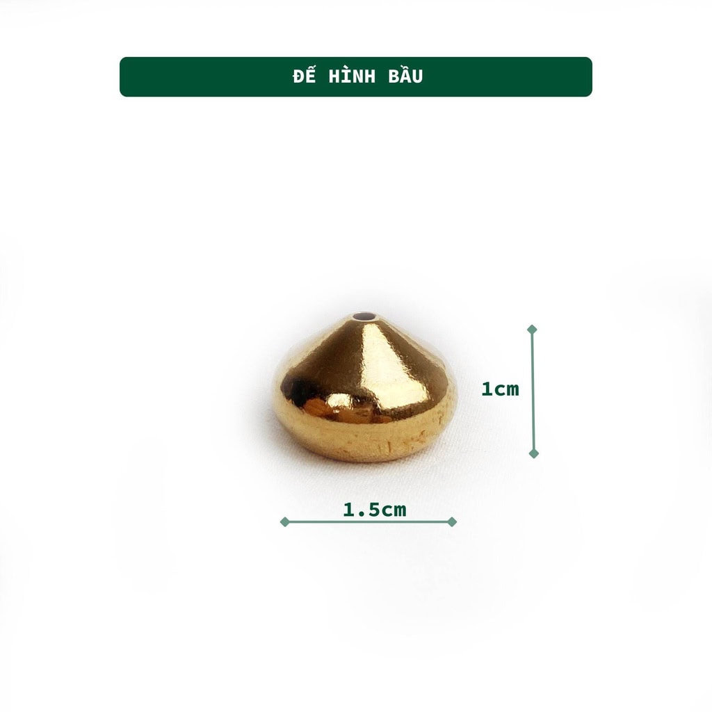 Đế Cắm Nhang Đồng Nhỏ Hình Bầu Núi 3 Lành Đồng Nguyên Chất - Ảnh 3