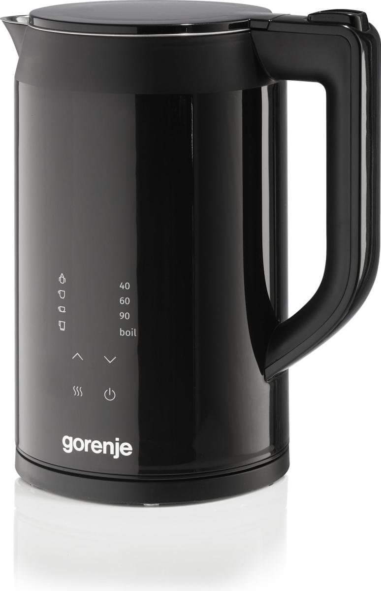Czajnik elektryczny Gorenje 1.7L stalowy czarny 2200W