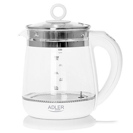 Elegancki Czajnik Elektryczny Adler 1,5L 2200W Szkło/Stal - obrazek 8