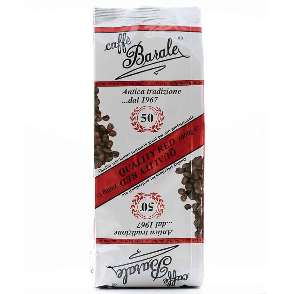 Intensywna kawa ziarnista Barale Quality Red – włoska kawa 1kg - obrazek 2