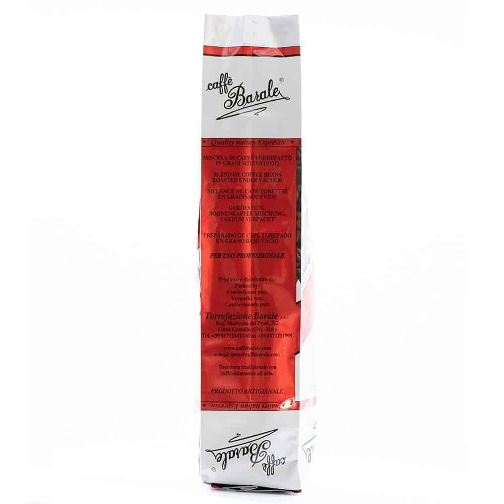 Intensywna kawa ziarnista Barale Quality Red – włoska kawa 1kg - obrazek 3