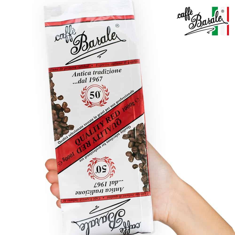 Intensywna kawa ziarnista Barale Quality Red – włoska kawa 1kg - obrazek 5