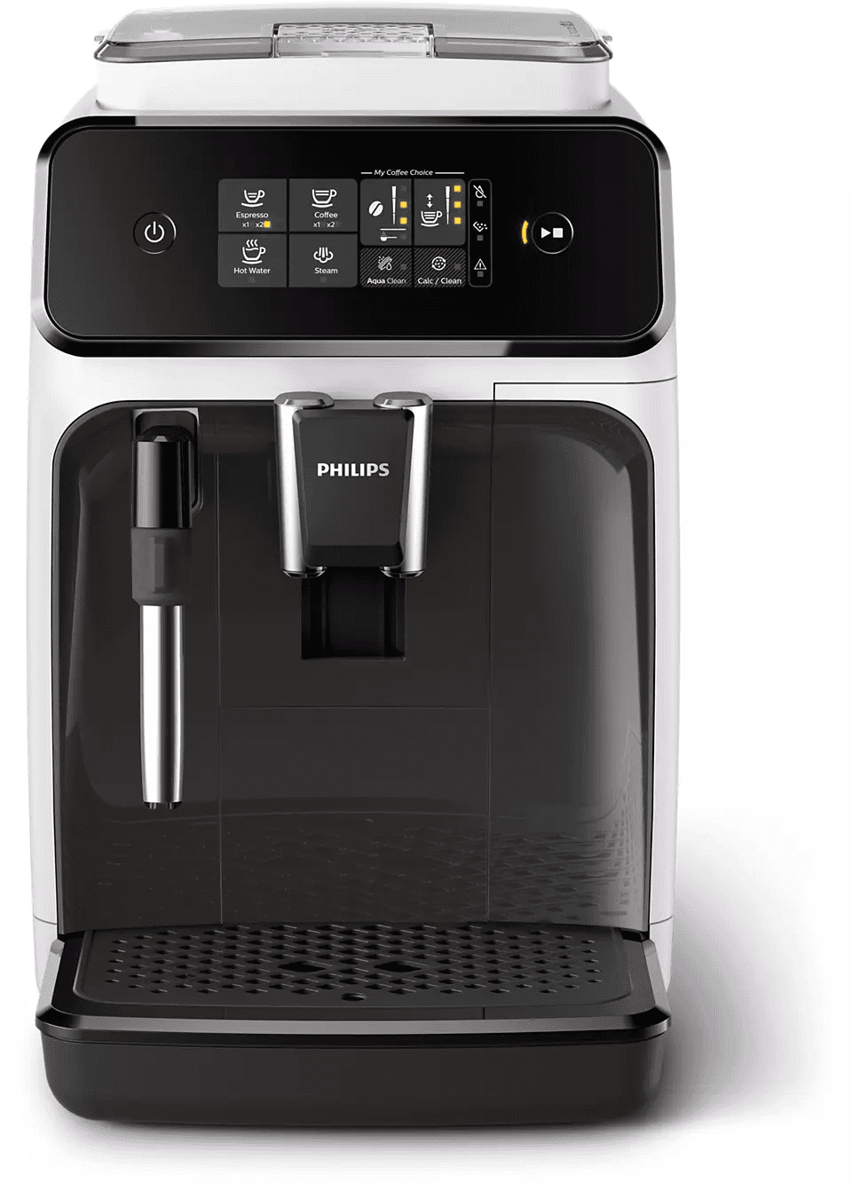 Espresso Coffee maker Series 1200 | EP1223/00 | Philips | Pump pressure 15 bar | Built-in milk frother | Fully automatic | 1500 W | White/Black - obrazek 3
