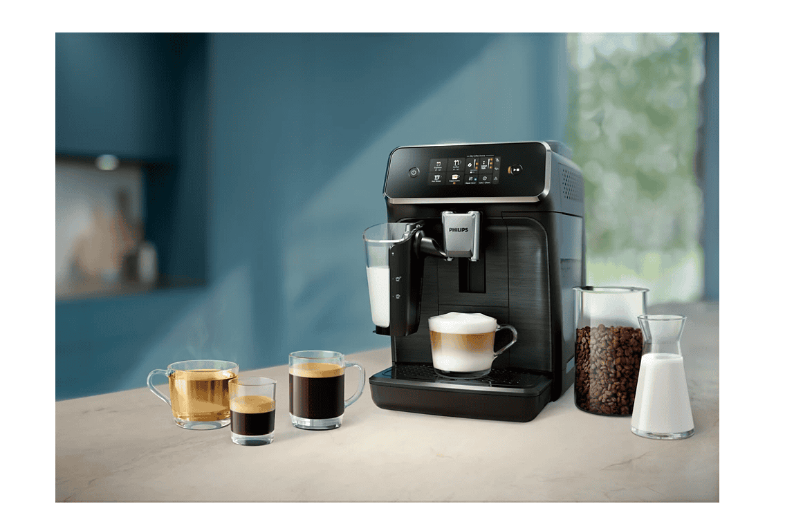 Philips Coffee maker | EP2331/10 | Pump pressure 15 bar | Built-in milk frother | Automatic | 1500 W | Black - obrazek 5