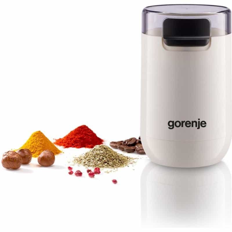 Gorenje | Coffee Grinder | SMK150SW | 150 W | Coffee beans capacity 45 g | Lid safety switch | White - obrazek 3