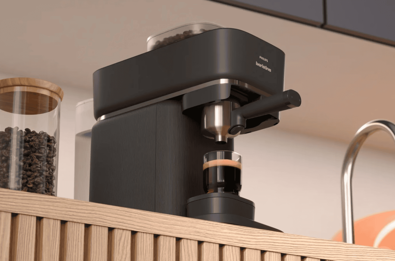 Philips Coffee maker | BAR300/60 Baristina | Pump pressure 16 bar | Semi-automatic | 122.8 W | Black - obrazek 6