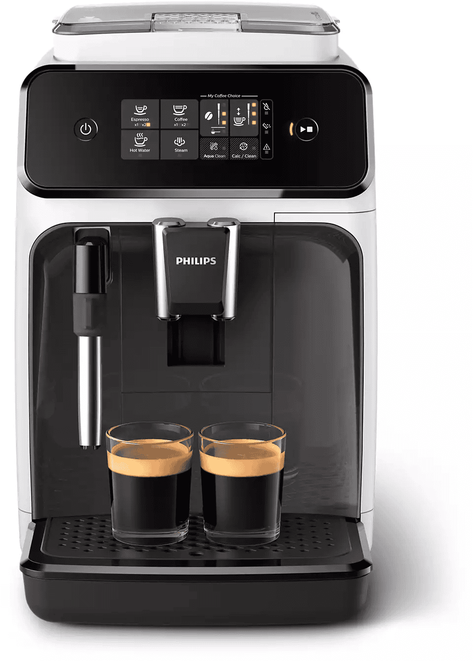 Espresso Coffee maker Series 1200 | EP1223/00 | Philips | Pump pressure 15 bar | Built-in milk frother | Fully automatic | 1500 W | White/Black - obrazek 2