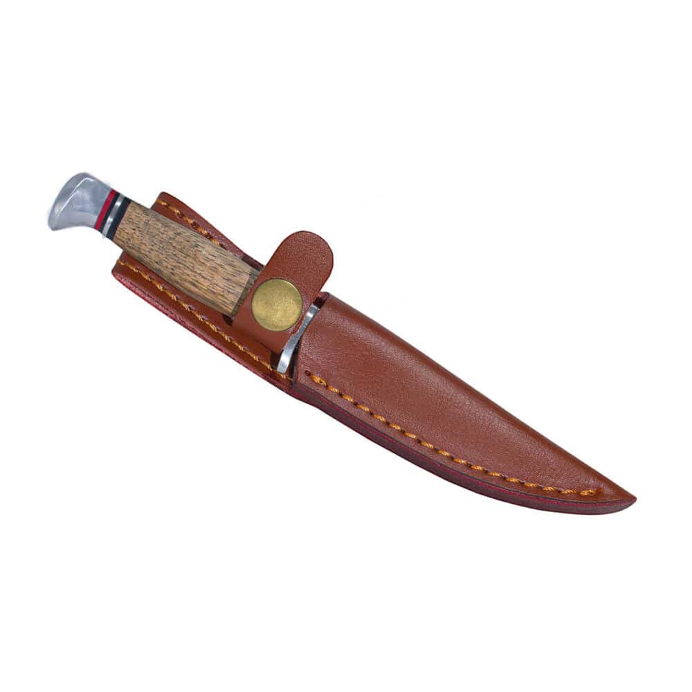 American Buffalo Roper Fixed Blade Zebrawood