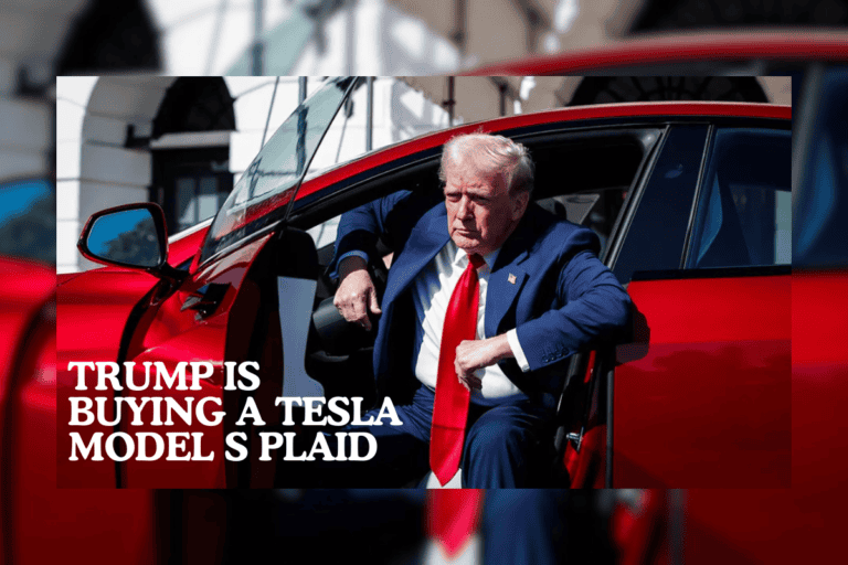 Trump is buying a Tesla Model S Plaid