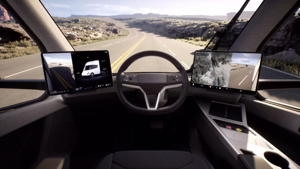 tesla semi interior