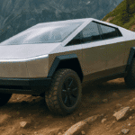 Tesla Cybertruck on Mountain