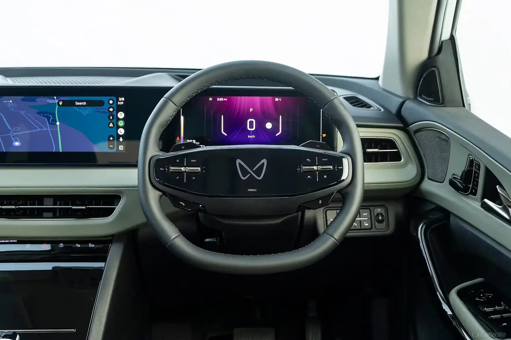 Mahindra XEV 9S steering wheel