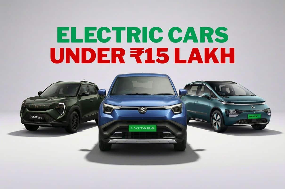 2026 Electric cars under ₹15 lakh rupees