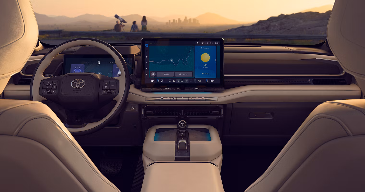 2027 Toyota Highlander EV cabin