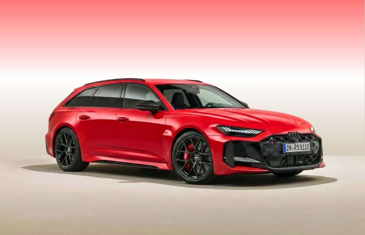 Audi RS 5 PHEV red color