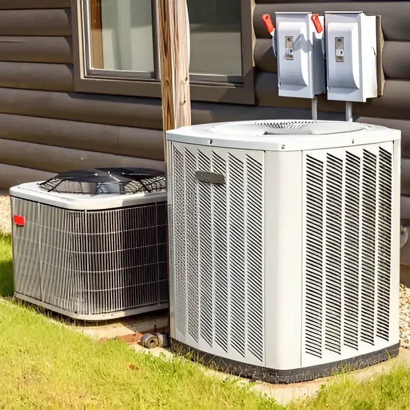 Two-Outdoor-AC-Condenser-Units