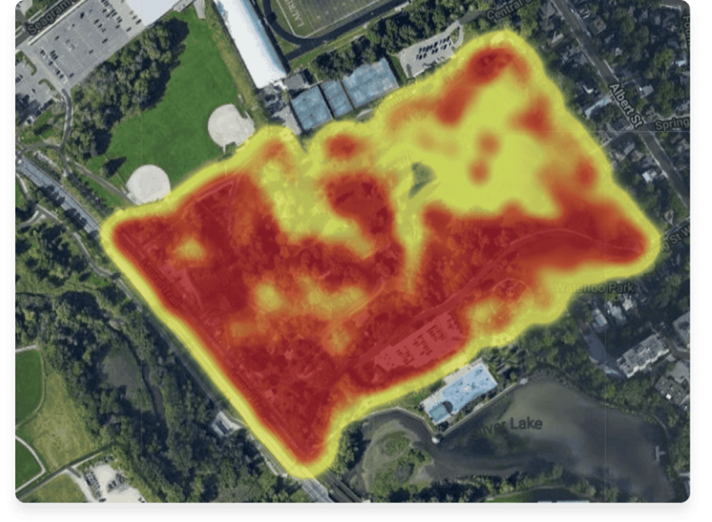 Movement Data Activity Report heat map
