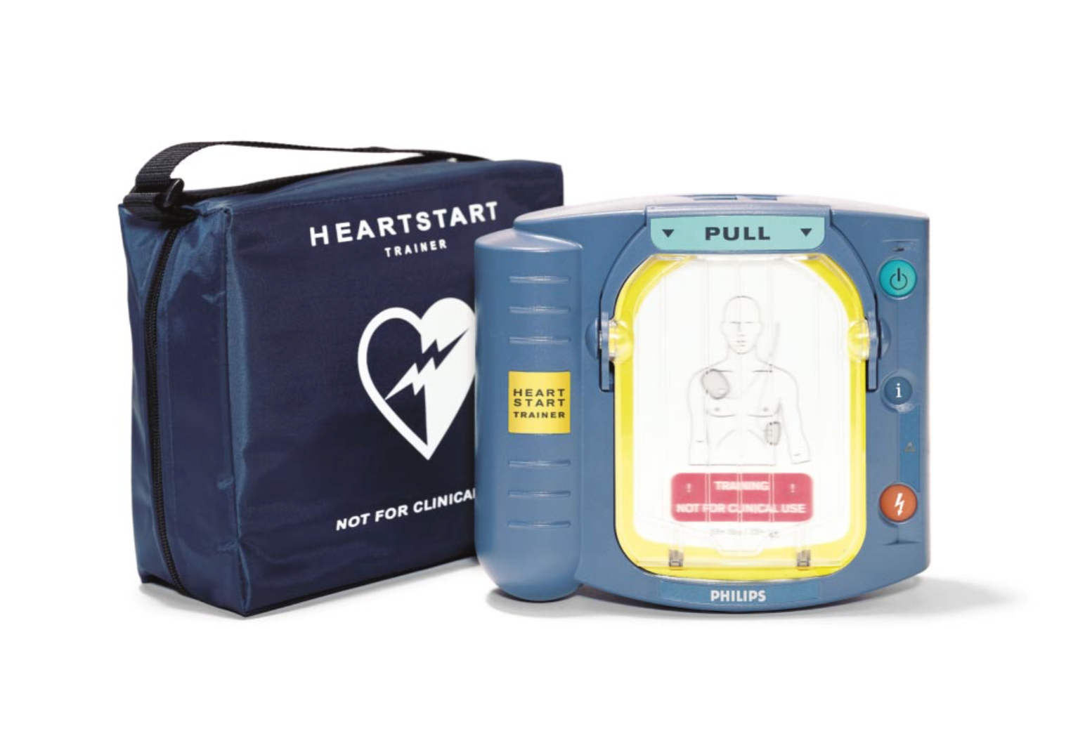 Philips HeartStart AED trainer with carrying case