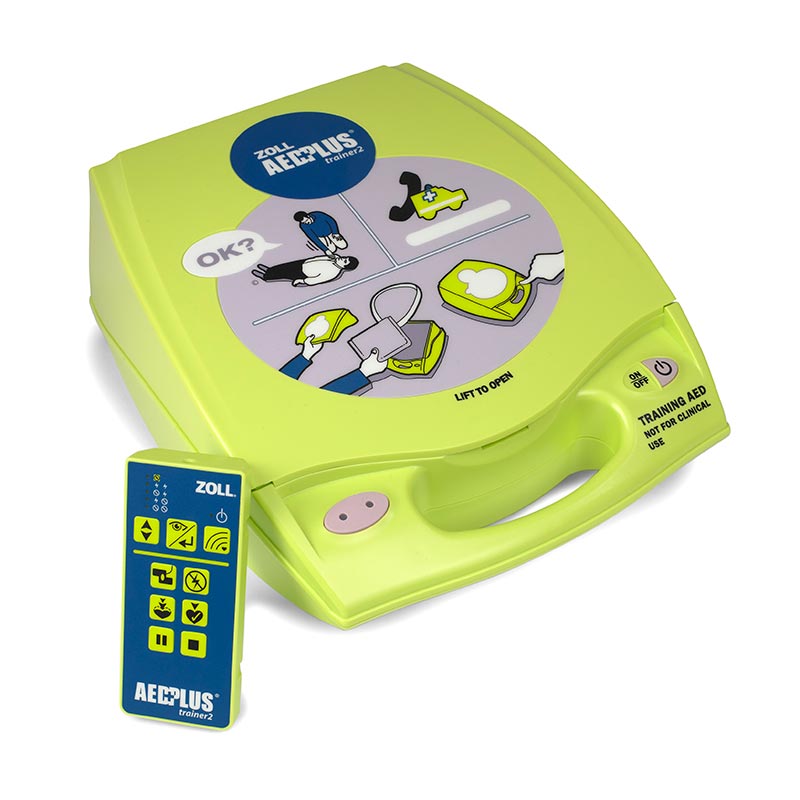 ZOLL AED Plus trainer defibrillator with remote control