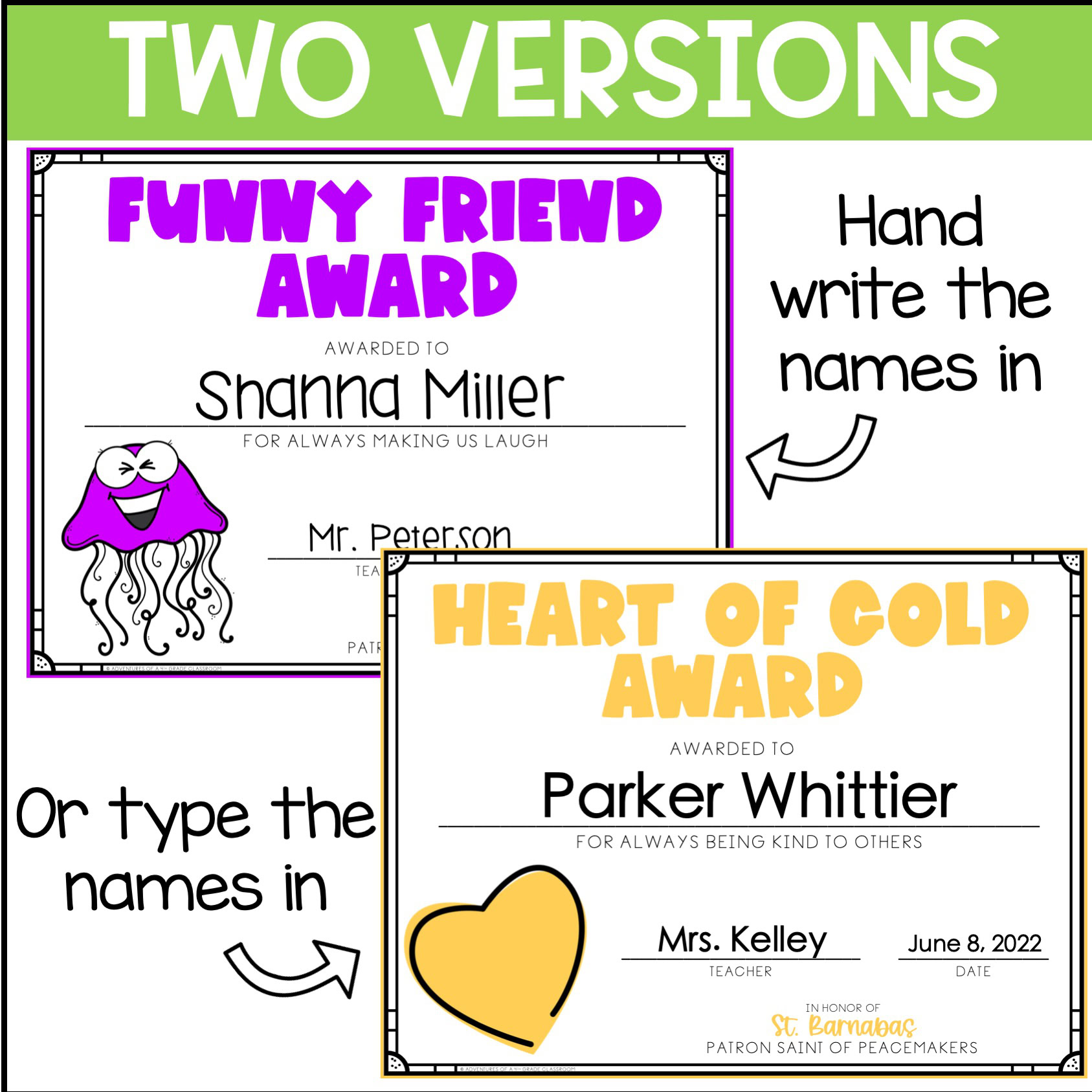 End of Year Awards- Catholic Saint Themed - Image 2