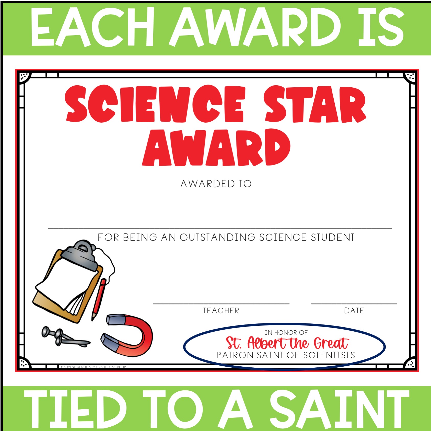 End of Year Awards- Catholic Saint Themed - Image 3