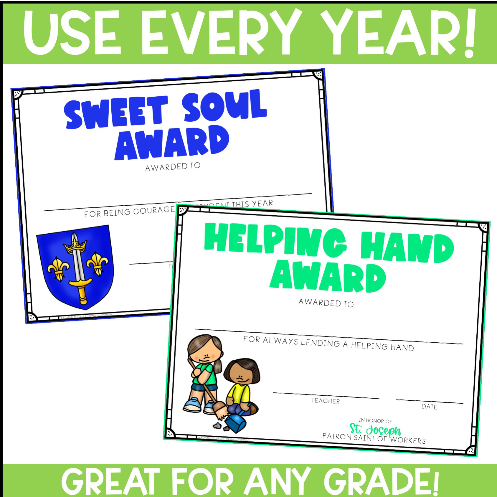 End of Year Awards- Catholic Saint Themed - Image 4