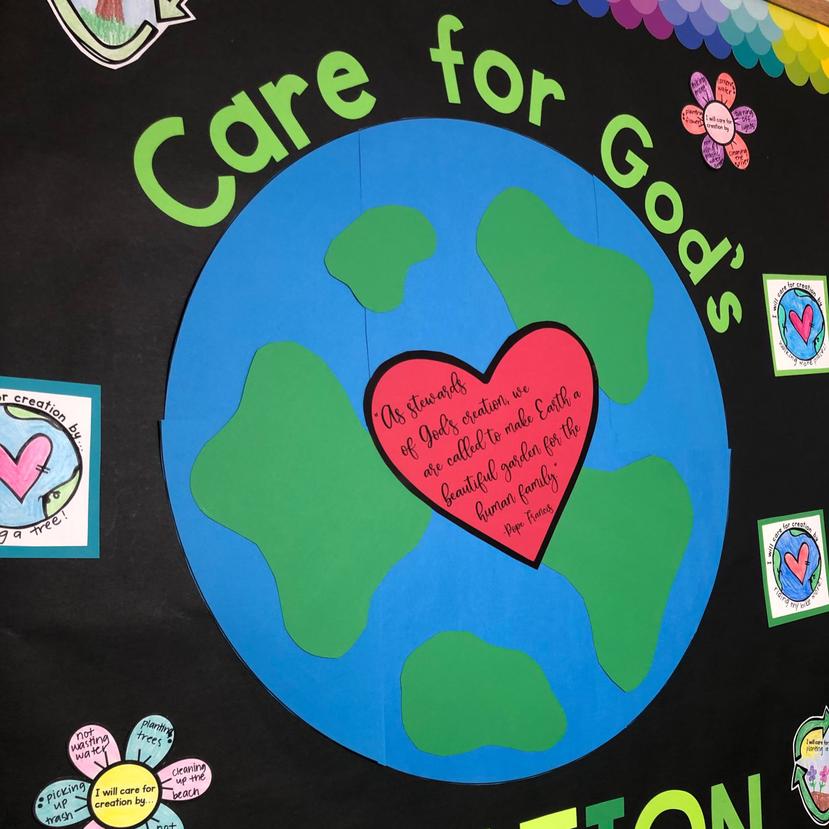 April Bulletin Board Set | Creation & Earth Day - Image 2