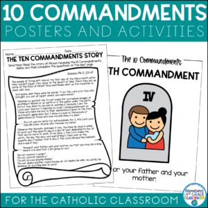10 Commandments Posters & Activities