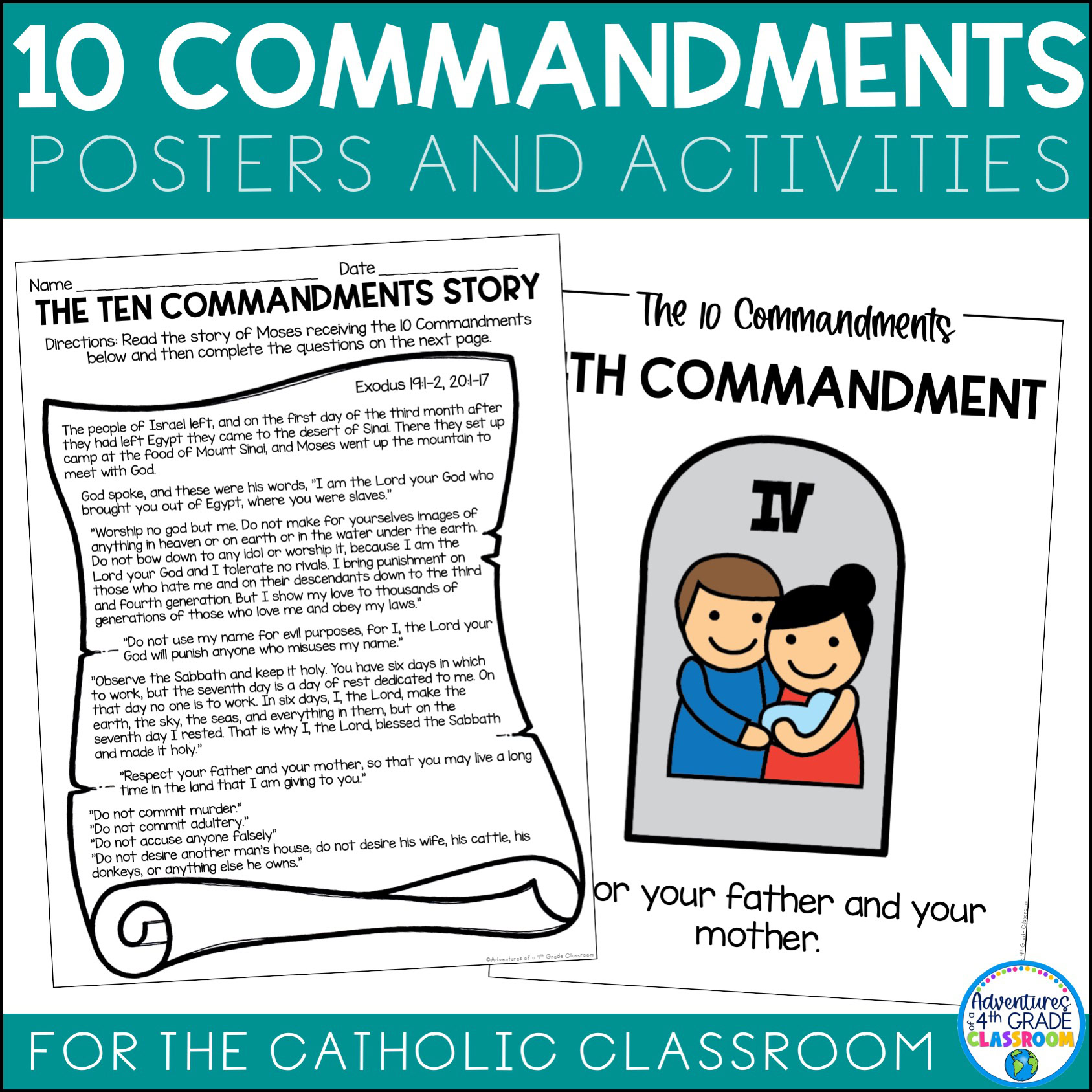 10 Commandments Posters & Activities