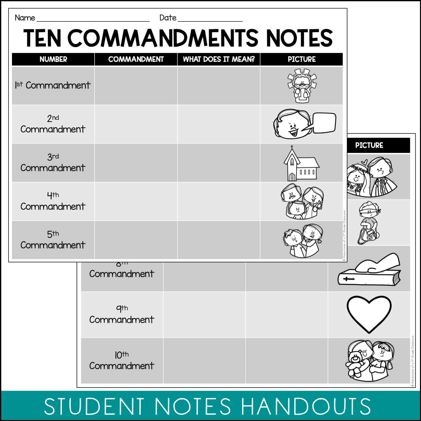 10 Commandments Posters & Activities - Image 4