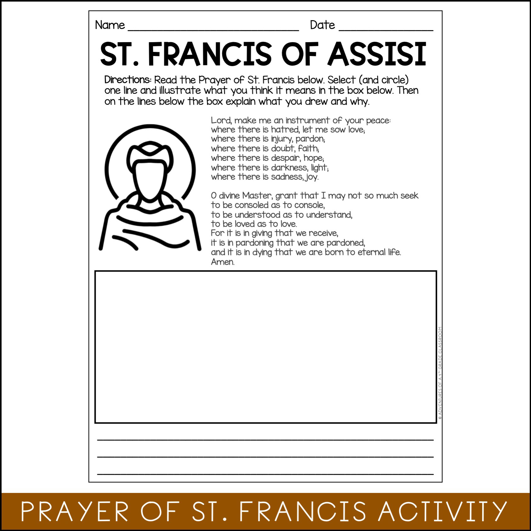 St. Francis of Assisi Collaborative Poster - Image 4