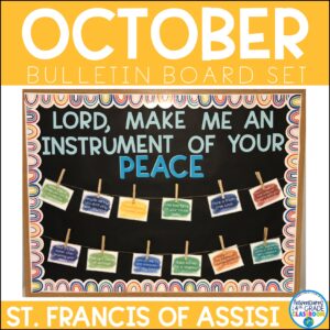 October Bulletin Board Set | St. Francis of Assisi