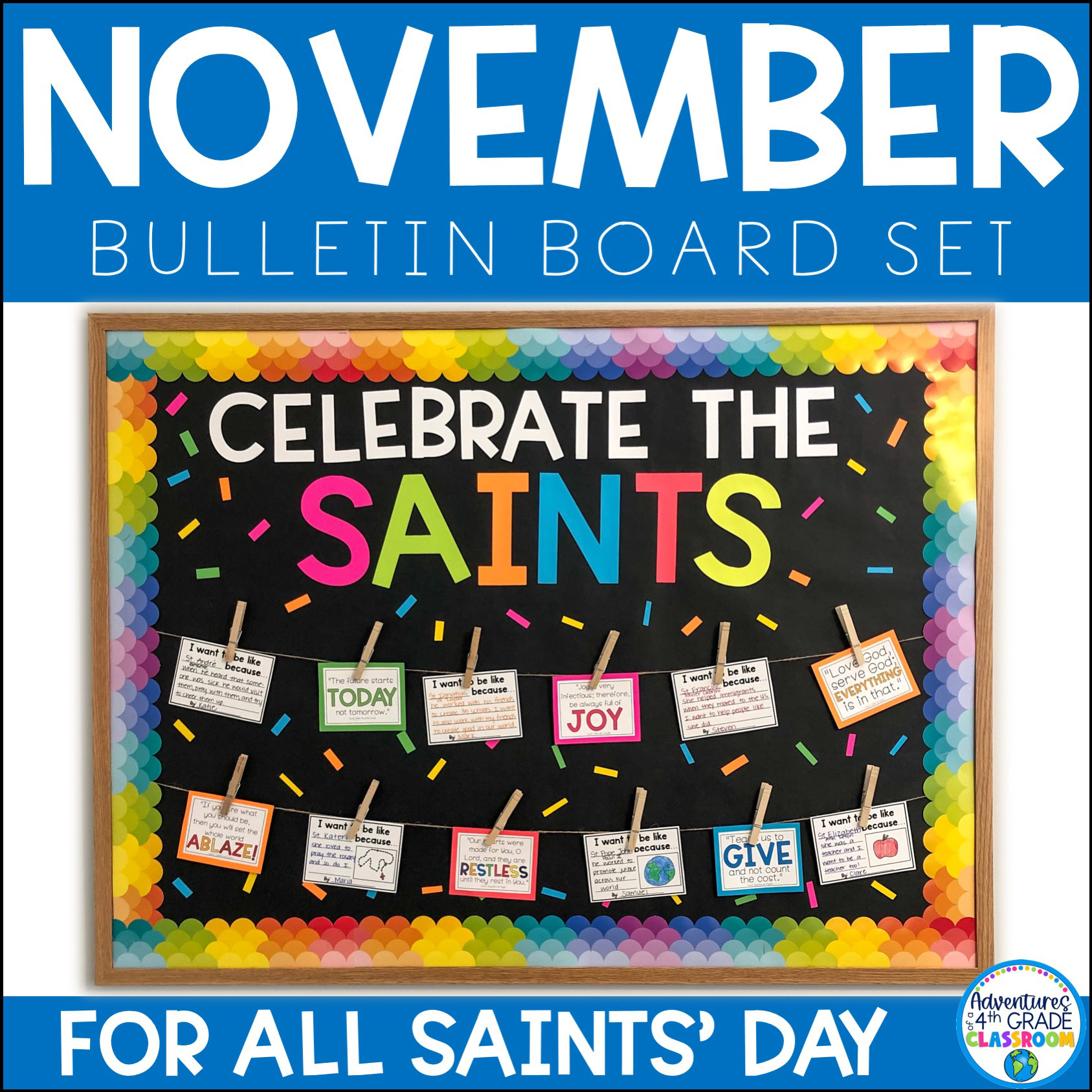 All Saints' Day Bulletin Board Set | November