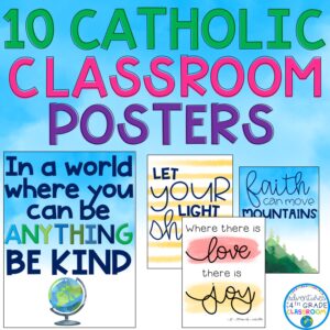 Classroom Decor: 10 Religious Posters | Catholic