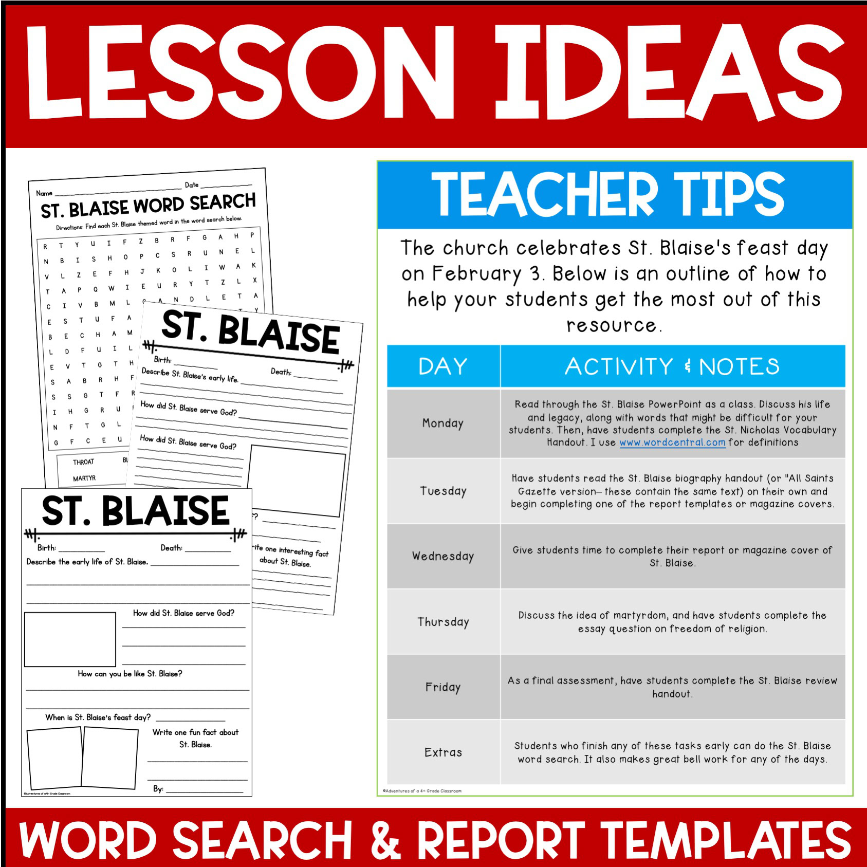 St. Blaise Biography & Activities - Image 3