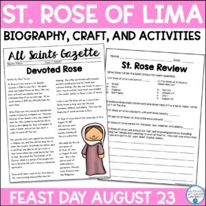 St. Rose of Lima Biography & Activities