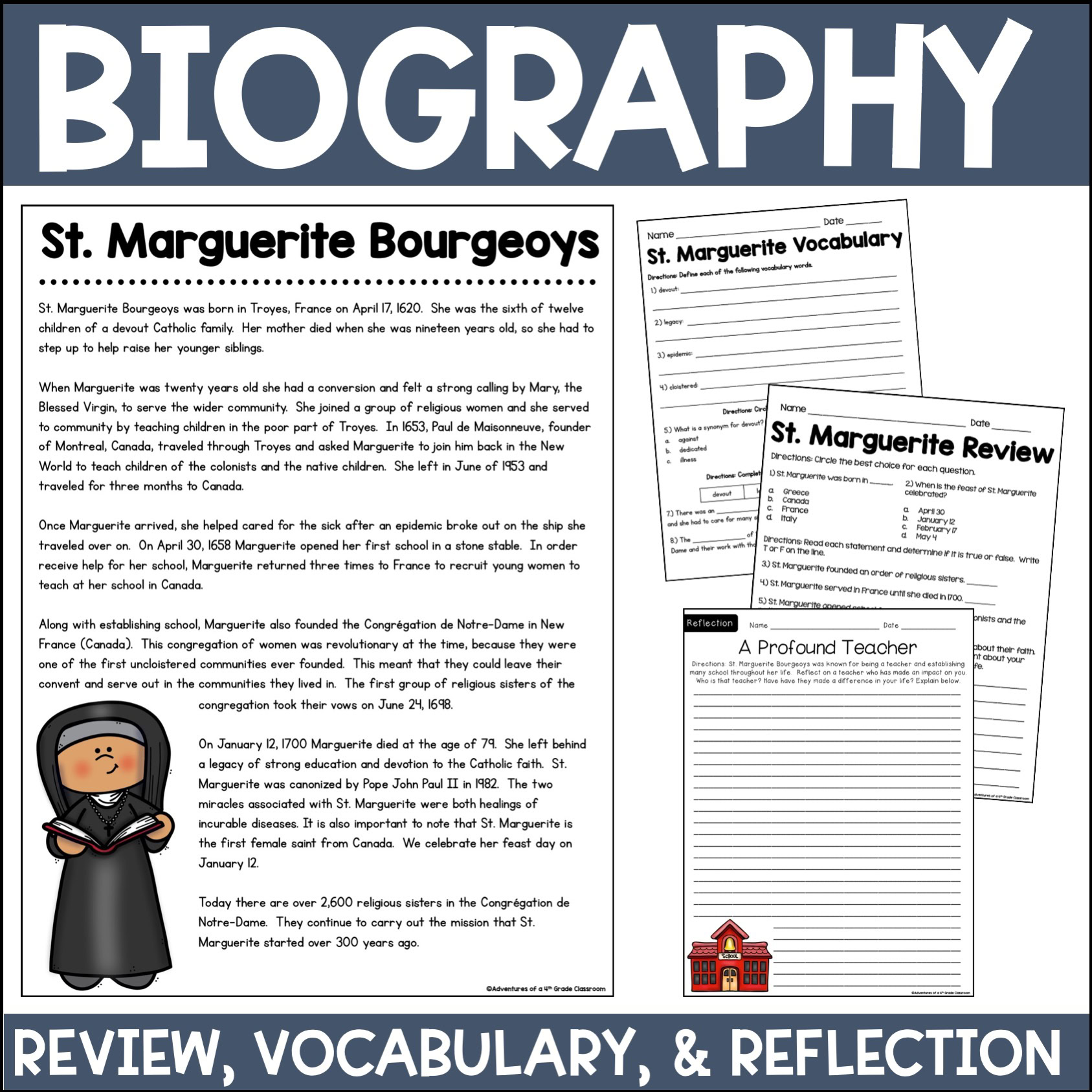 St. Marguerite Bourgeoys Biography & Activities - Image 2