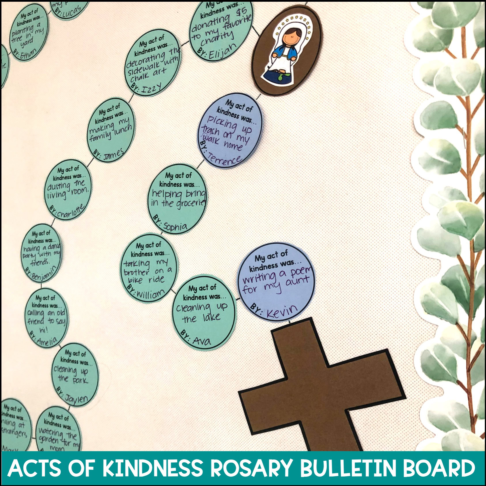 Rosary Bulletin Board & Activities Bundle - Image 3