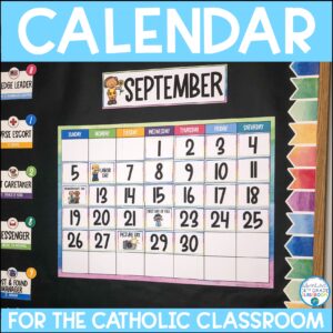 Classroom Calendar Set | Catholic | Decor