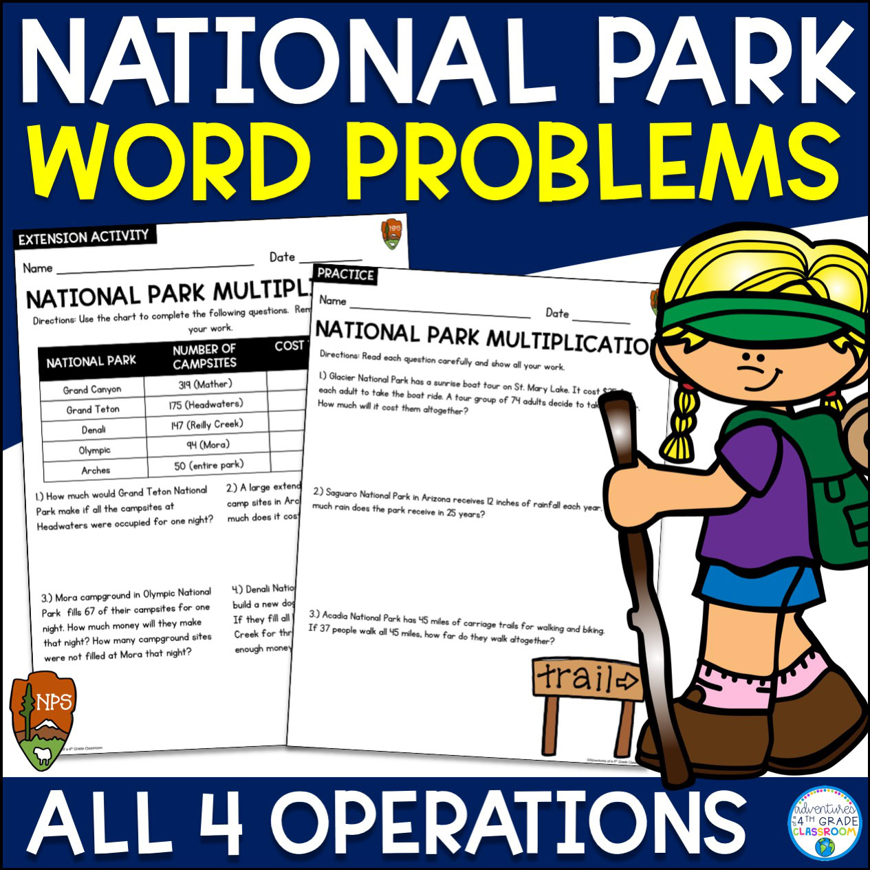 Word Problem Bundle | National Parks