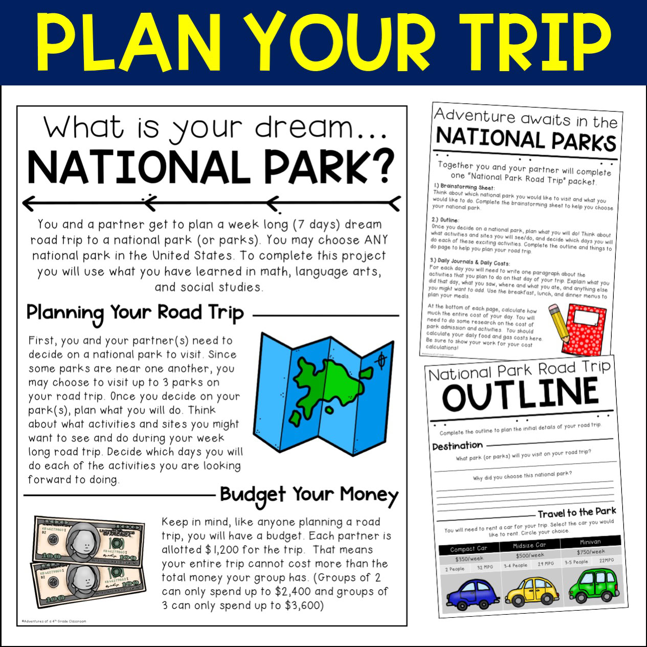 National Park Road Trip | Project Based Learning - Image 2